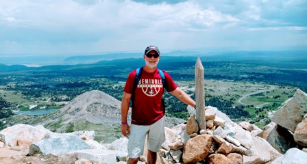 At the top of Medicine Bow Peak in Wyoming, 12, 014 feet up. This is what staying strong and living fully after 50 is all about!