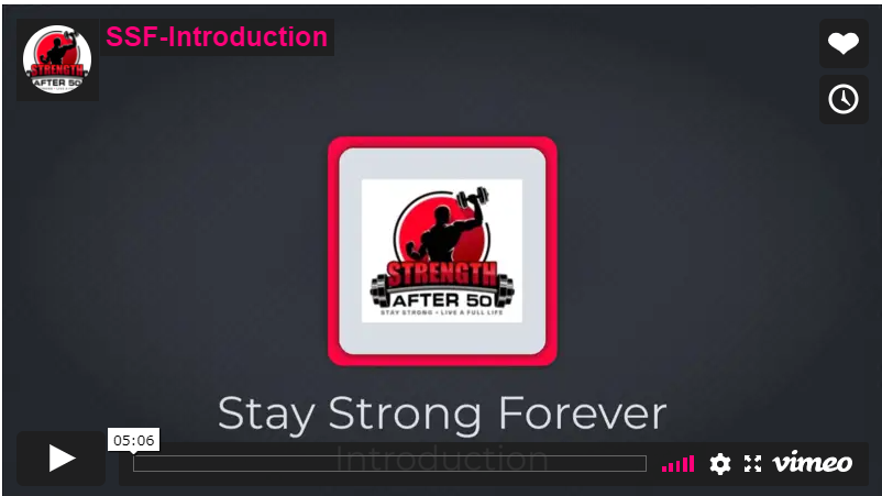 Stay strong forever course introduction