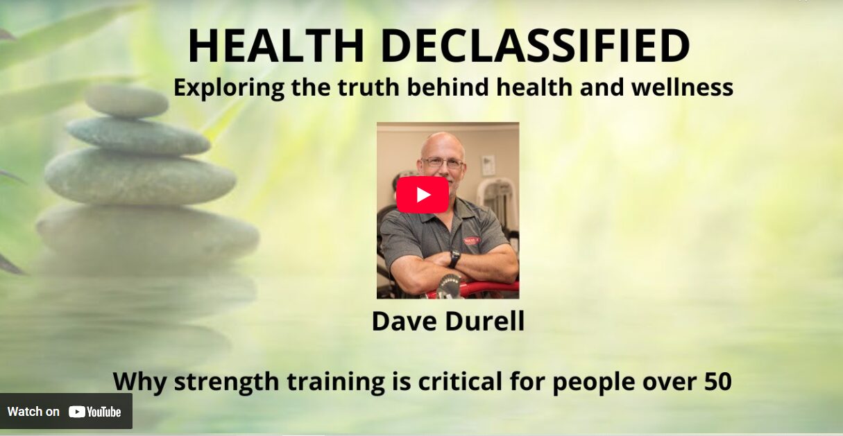 Fitness expert Dave Durell discusses why strength training is the best exercise for longevity on the Health Declassified podcast.