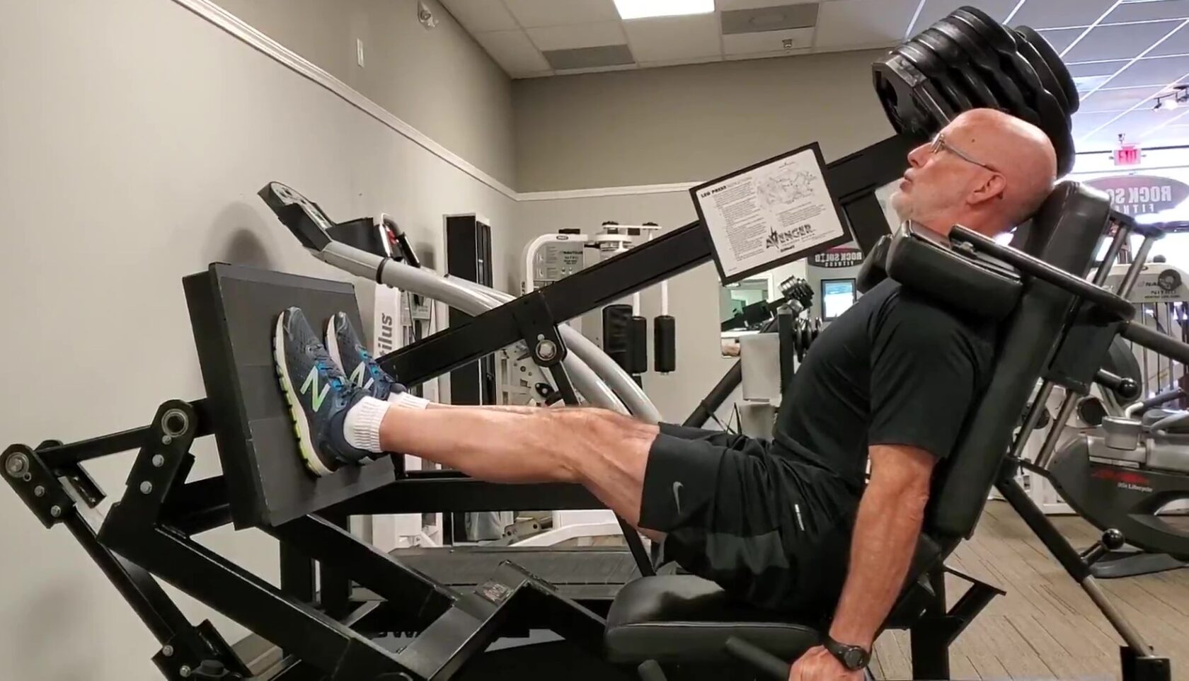 What strength routine should you be doing at 60? Leg press exercise
